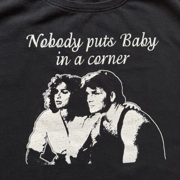 Vintage Dirty Dancing Shirt Women's Extra Large XL Gray Nobody Baby Corner - Picture 2 of 7